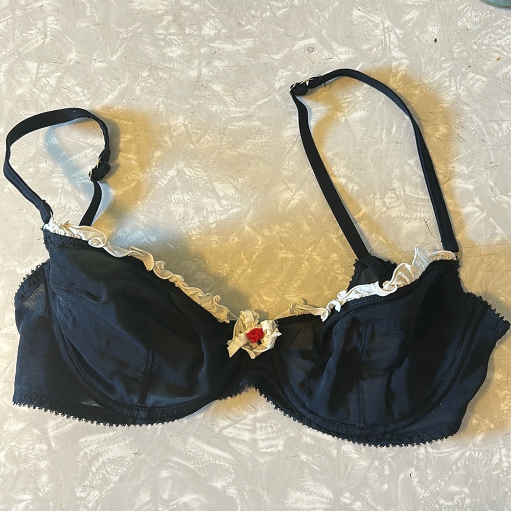 Agent Provocateur French Maid silk bra 36D